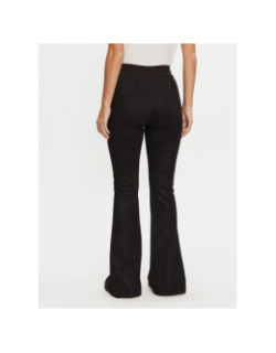 Pantalon en suédine fendu scuba noir femme - Guess