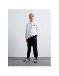 Sweat à capuche club fleece blanc enfant - Nike