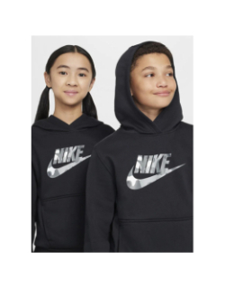 Sweat à capuche club fleece camouflage gris noir enfant - Nike