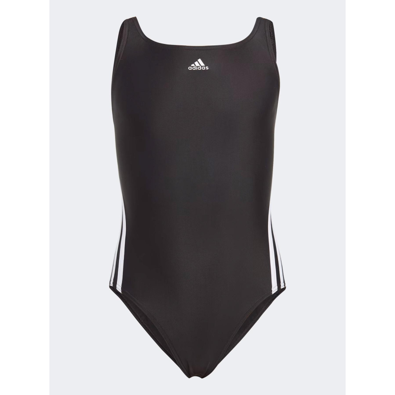 Maillot de bain 1 pièce 3 stripes noir fille - Adidas