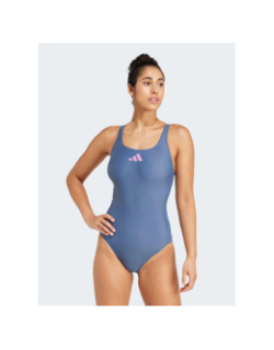 Maillot de bain 3 bars bleu marine fille - Adidas