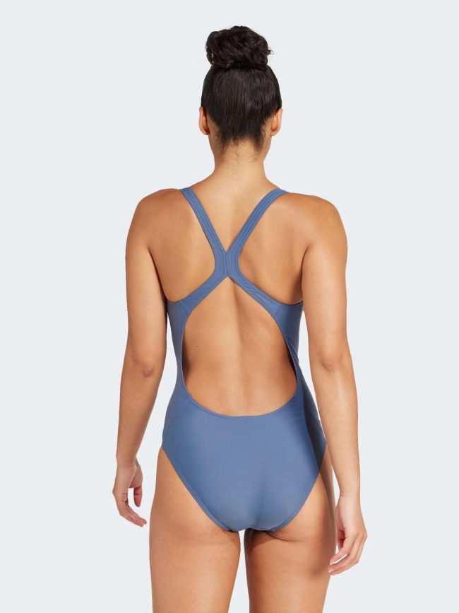 Maillot de bain 3 bars bleu marine fille - Adidas