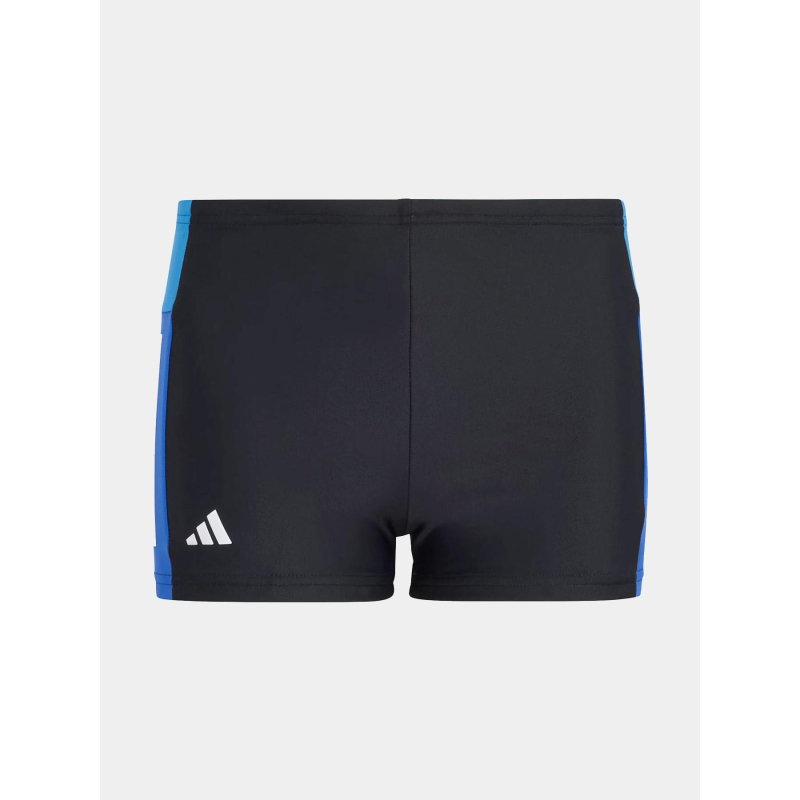 Boxer de bain 3 stripes noir bleu et blanc garçon - Adidas