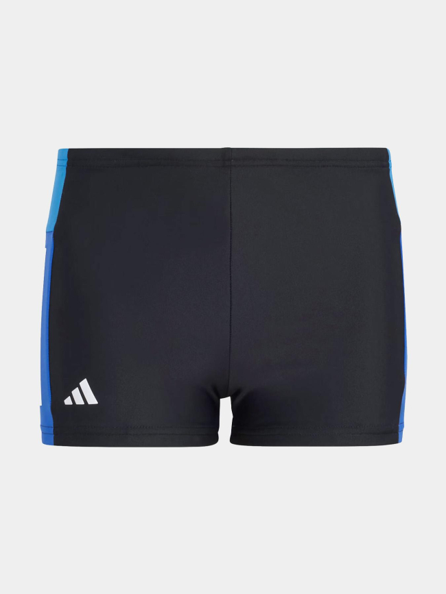 Boxer de bain 3 stripes noir bleu et blanc garçon - Adidas