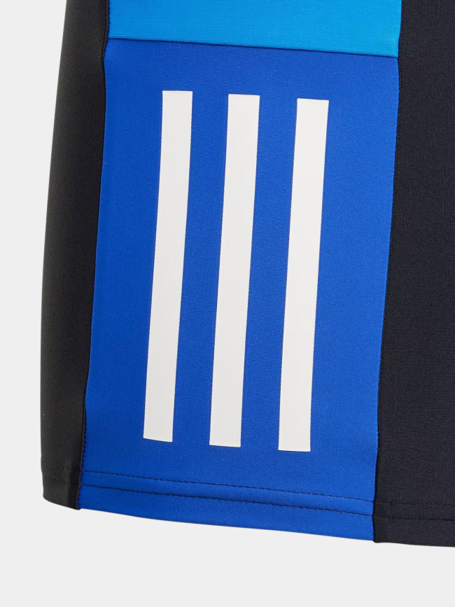 Boxer de bain 3 stripes noir bleu et blanc garçon - Adidas