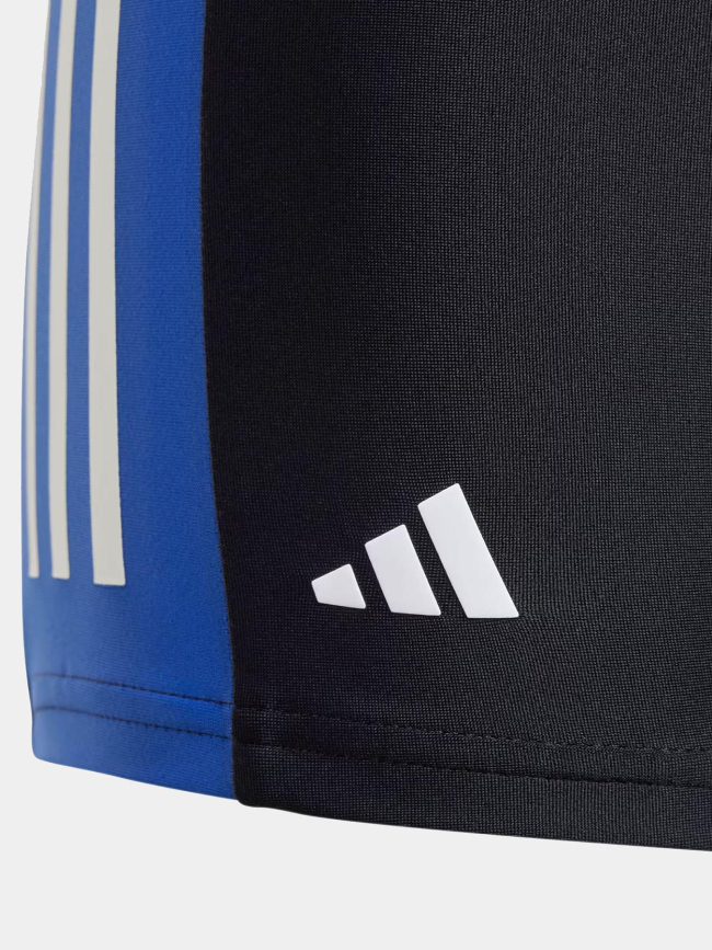 Boxer de bain 3 stripes noir bleu et blanc garçon - Adidas