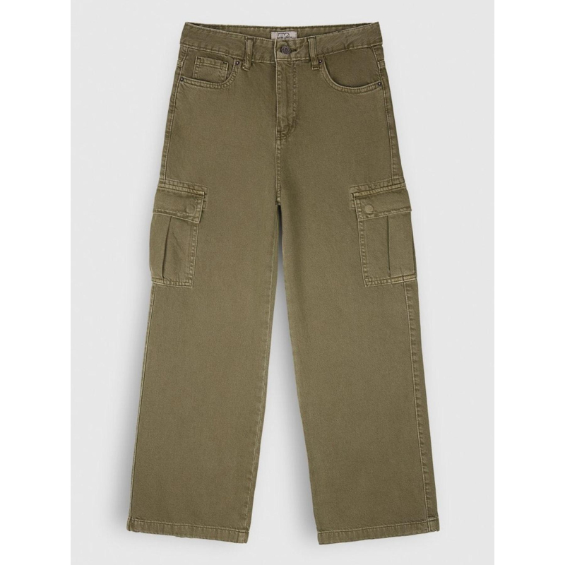 Pantalon cargo p-electra kaki garçon - Teddy Smith