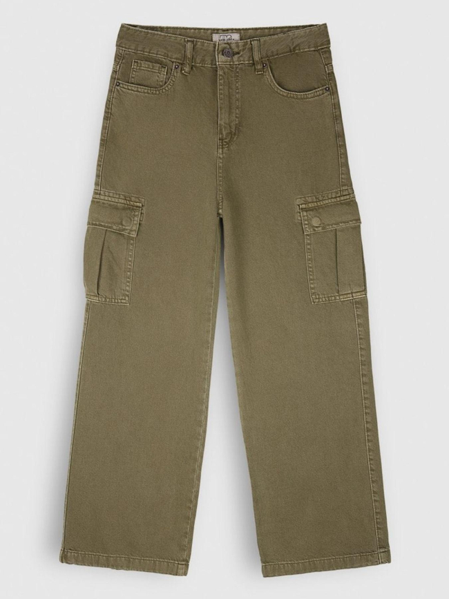 Pantalon cargo p-electra kaki garçon - Teddy Smith