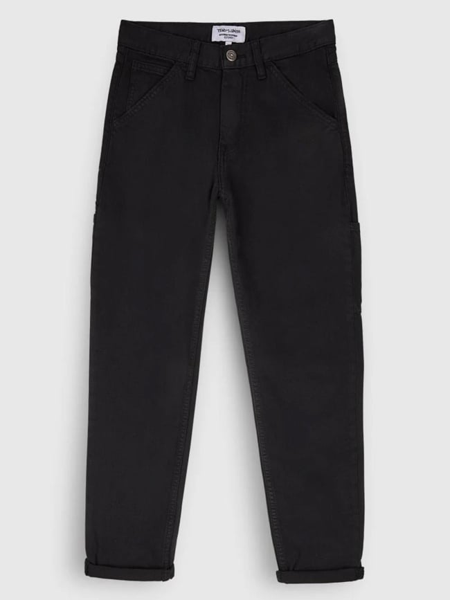 Pantalon carpenter jr noir garçon - Teddy Smith