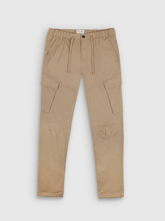 Pantalon cargo p-murray marron garçon - Teddy Smith