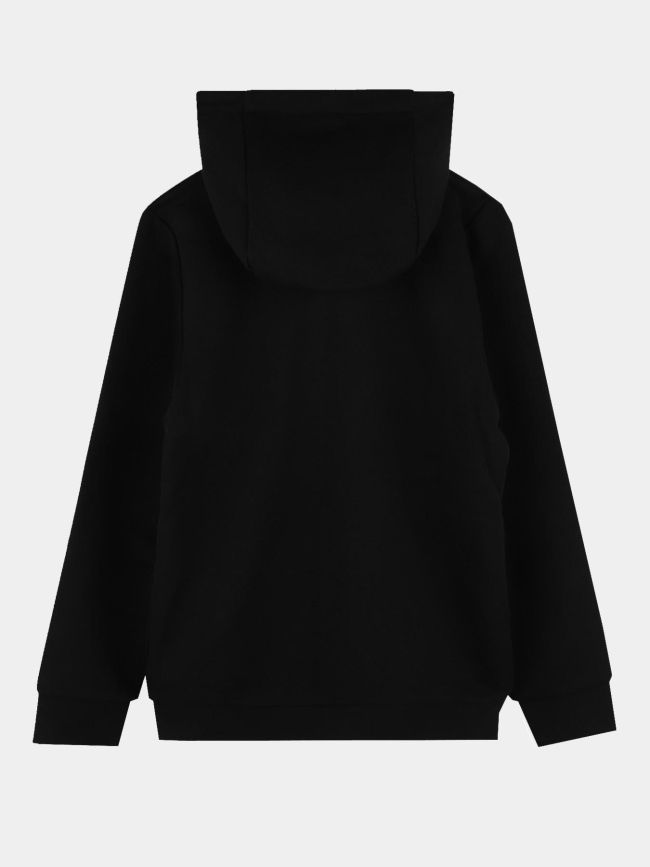 Sweat zippé à capuche logo noir ado - Boss