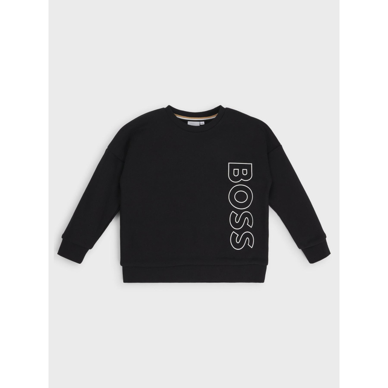 Sweat logo vertical noir enfant - Boss