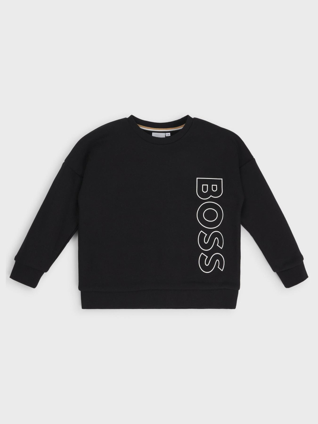 Sweat logo vertical noir enfant - Boss