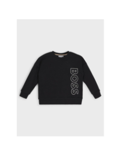 Sweat logo vertical noir enfant - Boss