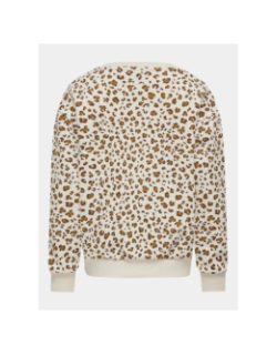 Sweat koganni a motif leopard beige fille - Only