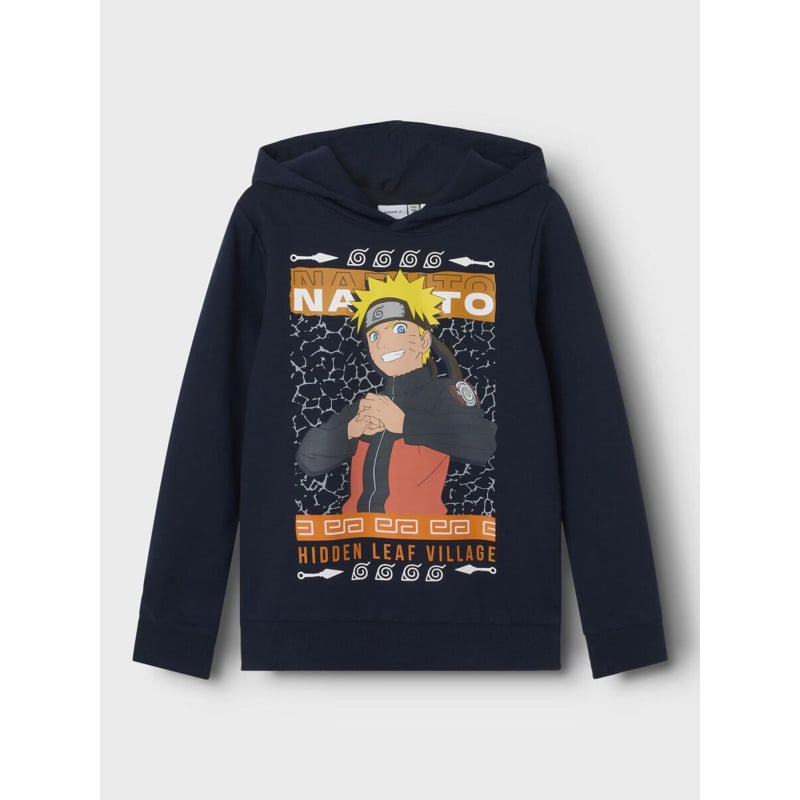 Sweat à capuche naruto shippuden bleu marine enfant - Name It