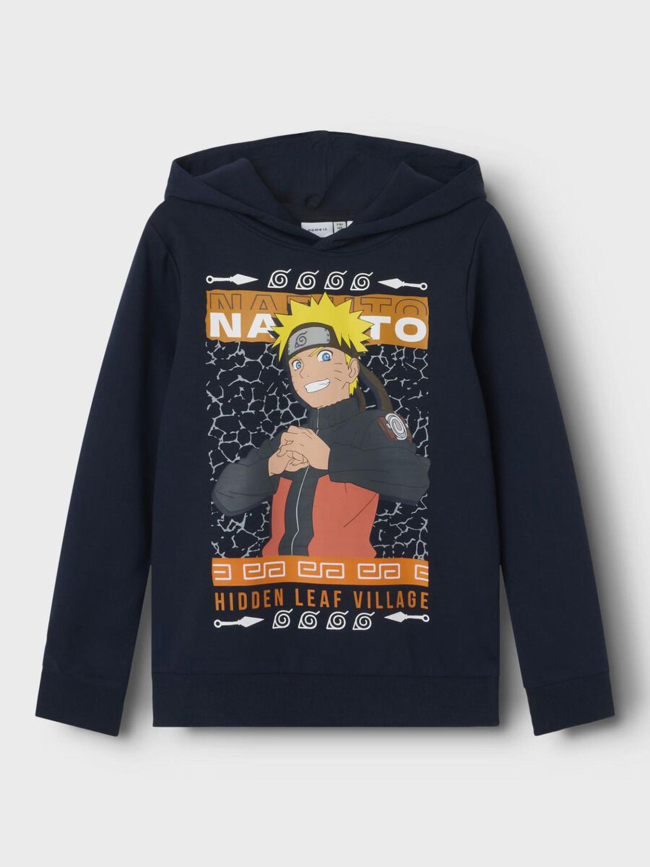 Sweat à capuche naruto shippuden bleu marine enfant - Name It