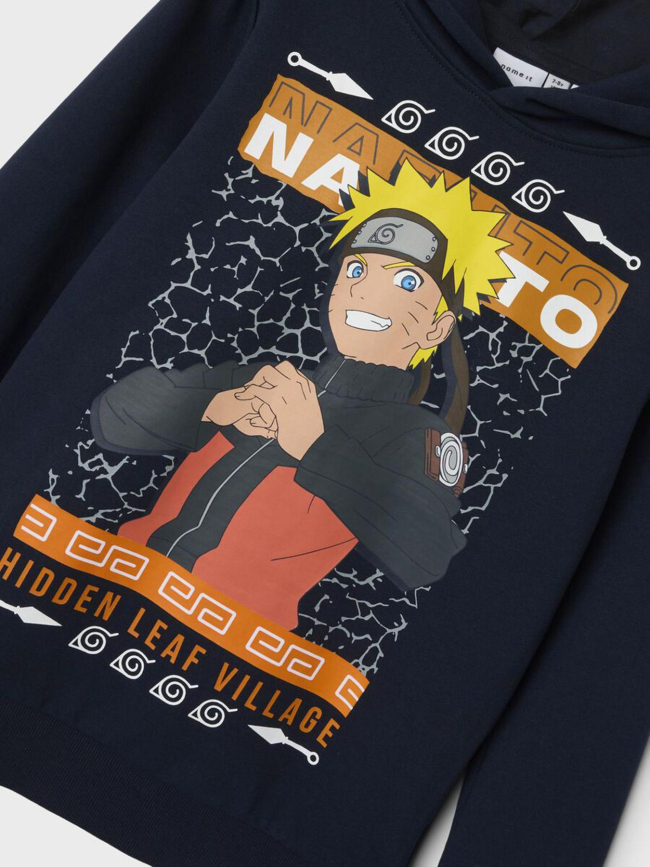 Sweat à capuche naruto shippuden bleu marine enfant - Name It