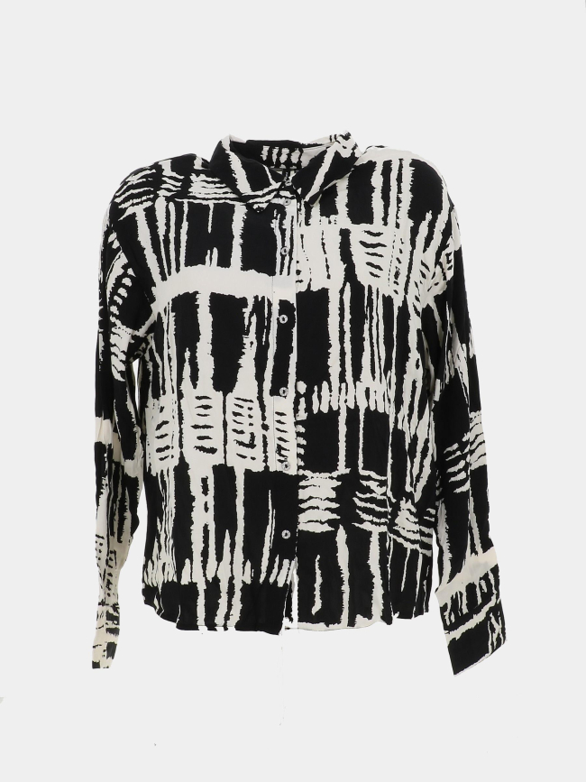 Chemise imprimé cindy cleo blanc noir femme - Vero moda