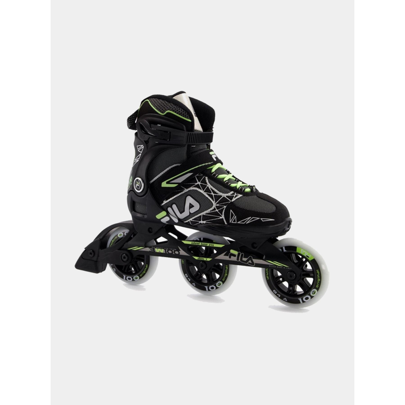 Rollers legacy pro 100 noir gris et vert femme - Fila