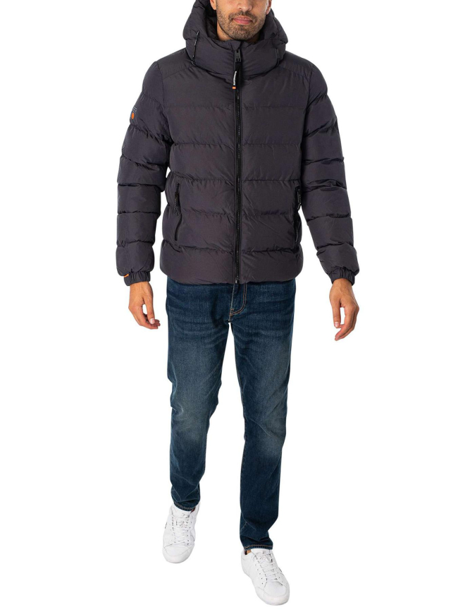 Doudoune polaire sports bleu marine homme - Superdry