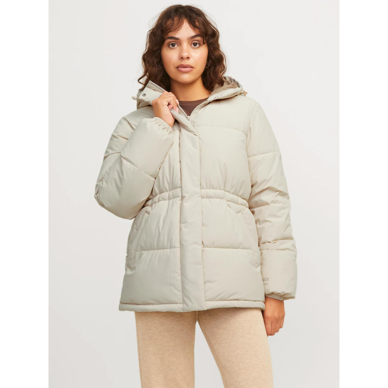 Doudoune world puffer beige femme - Jjxx