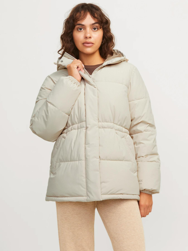 Doudoune world puffer beige femme - Jjxx