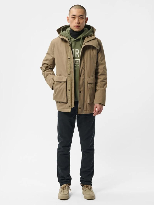 Blouson parka donald marron homme - Teddy Smith