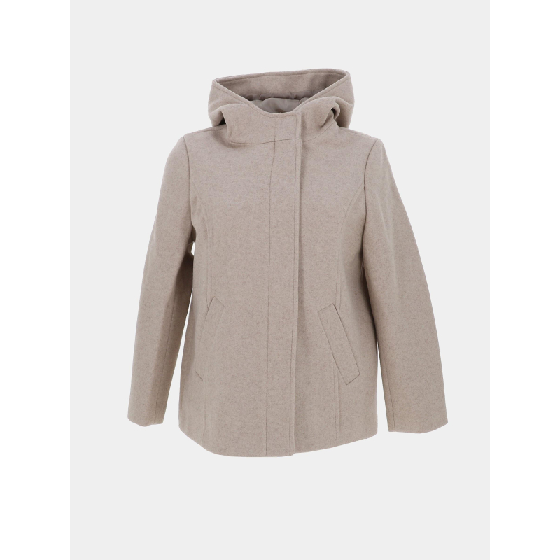 Manteau court enny beige femme - Tiffosi