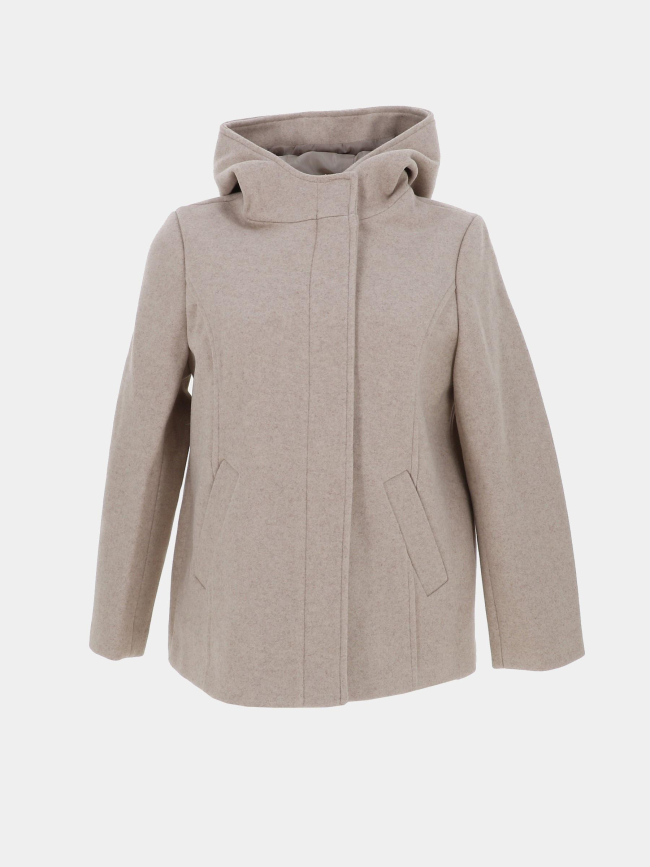 Manteau court enny beige femme - Tiffosi