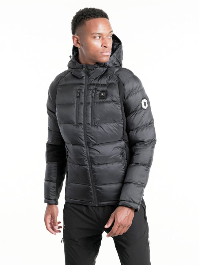 Doudoune chauffante avoriaz noir homme - Comme Des Loups