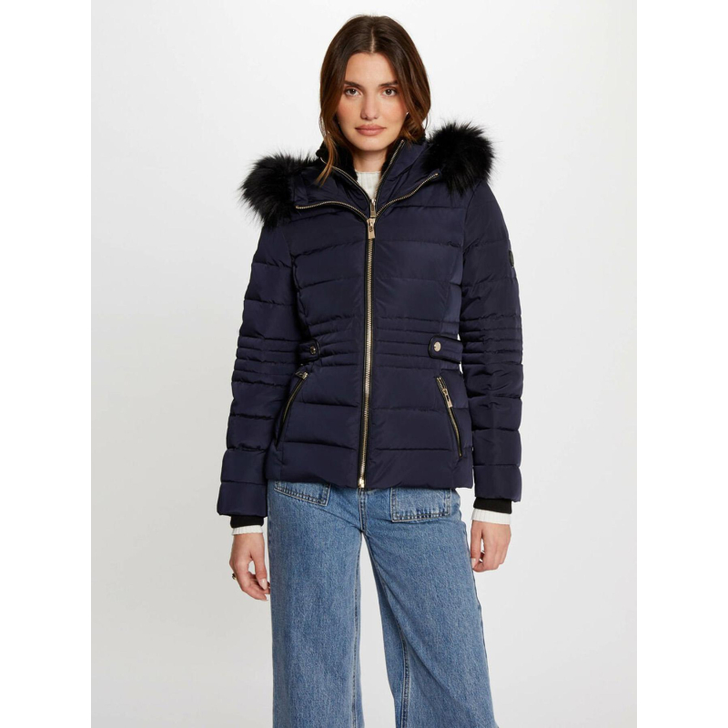 Doudoune en duvet gipiti bleu marine femme - Morgan