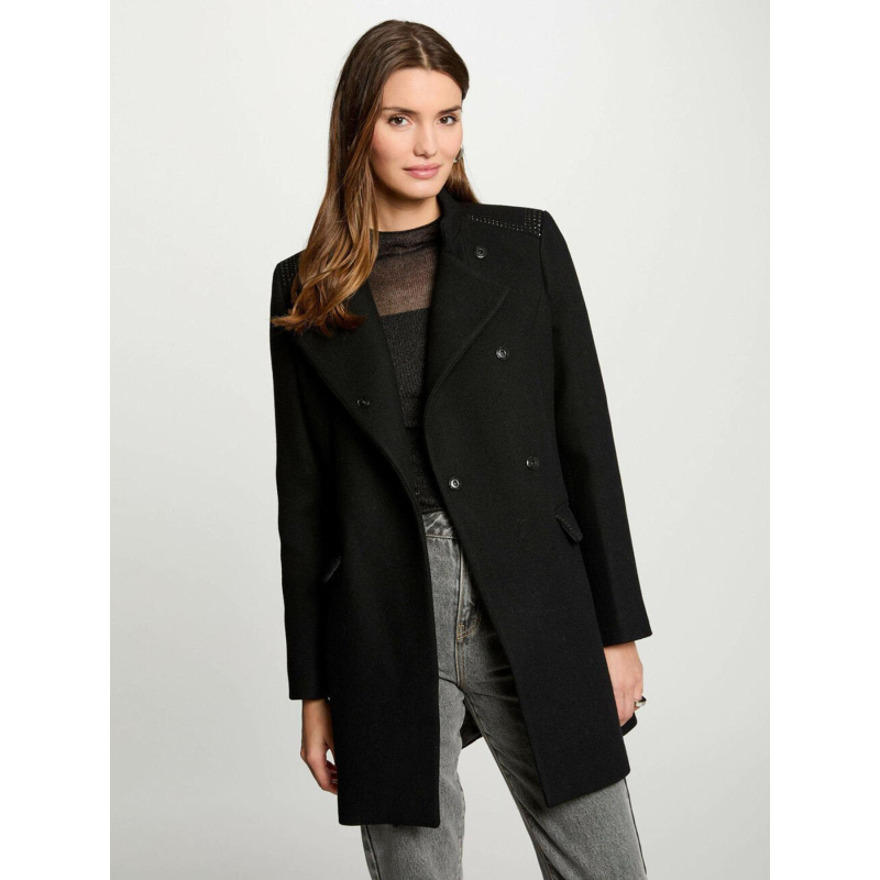 Manteau goumi noir femme - Morgan