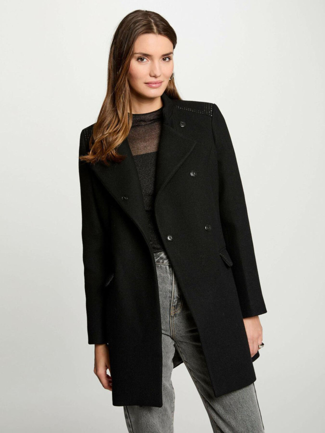 Manteau goumi noir femme - Morgan