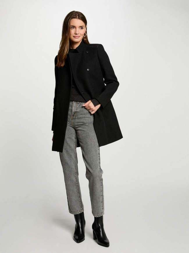 Manteau goumi noir femme - Morgan