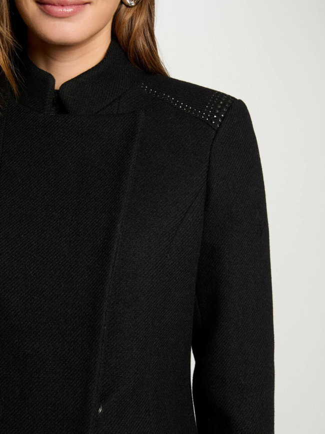 Manteau goumi noir femme - Morgan