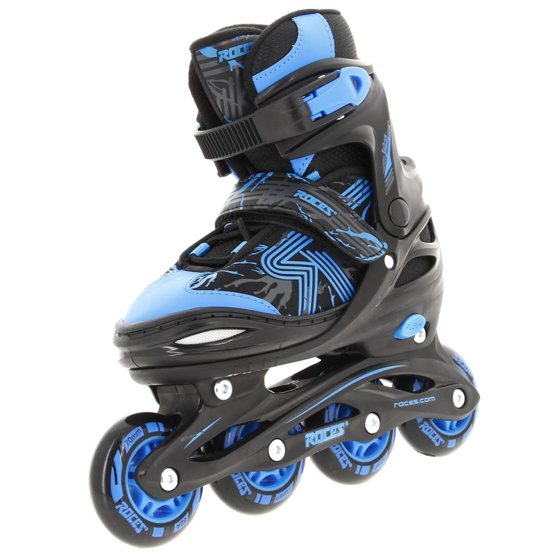 Rollers jockey 3.0 jr noir et bleu - Roces