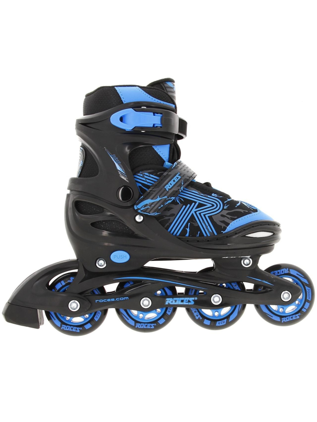 Rollers jockey 3.0 jr noir et bleu - Roces