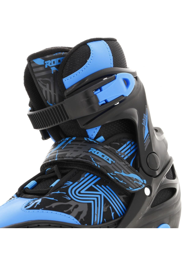 Rollers jockey 3.0 jr noir et bleu - Roces