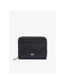 Petit portefeuille zippé daily city noir femme - Lacoste