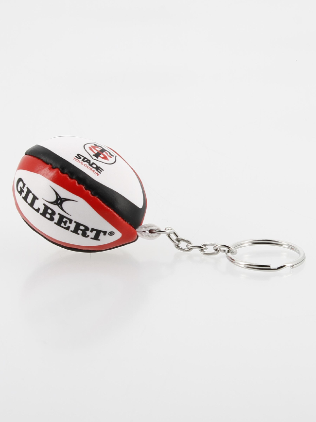 Porte-clés ballon de rugby stade toulousain blanc - Gilbert