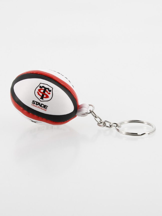 Porte-clés ballon de rugby stade toulousain blanc - Gilbert