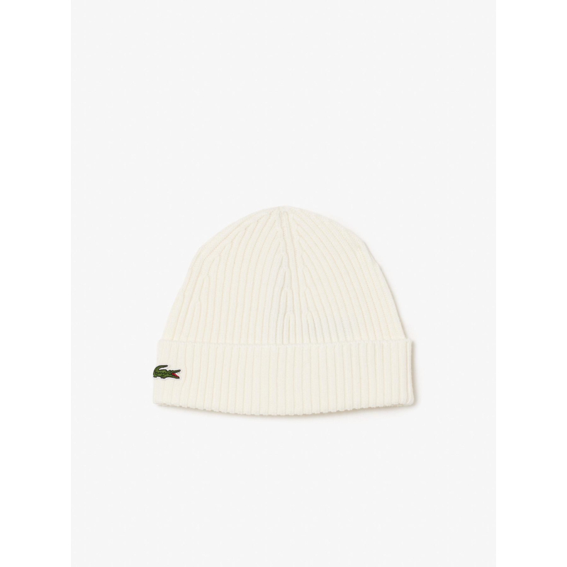 Bonnet en laine blanc adulte - Lacoste