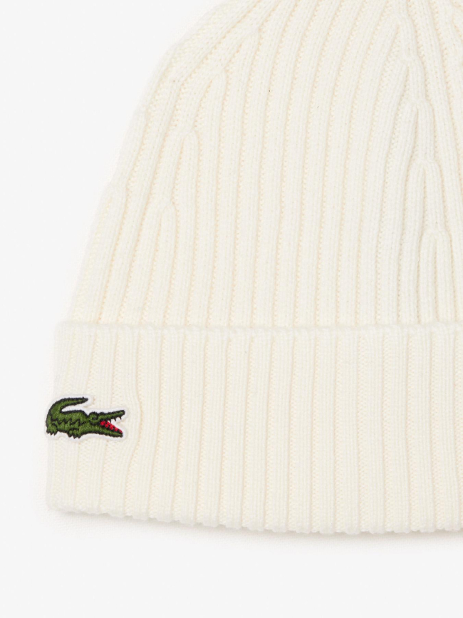 Bonnet en laine blanc adulte - Lacoste