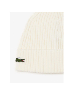 Bonnet en laine blanc adulte - Lacoste