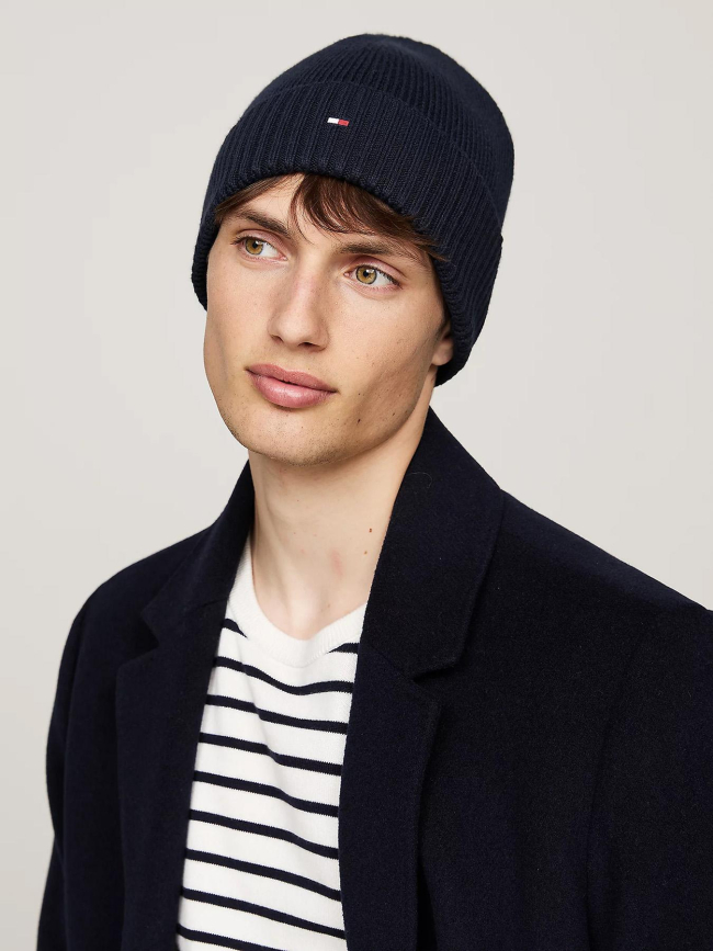 Bonnet flag pima bleu marine  homme - Tommy Hilfiger