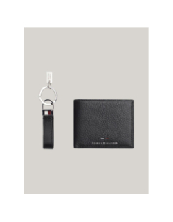 Coffret cadeau portefeuille et porte-clé noir homme - Tommy Hilfiger