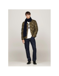 Écharpe uni flag pima bleu marine homme - Tommy Hilfiger