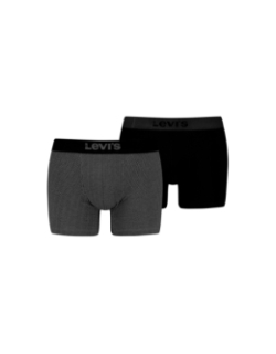 Pack de 2 boxers herringbone noir et gris homme - Levi’s