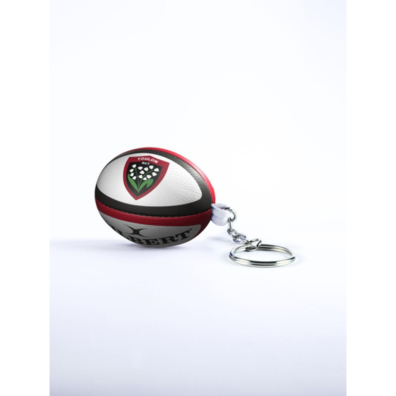 Porte-clés ballon de rugby rct blanc - Gilbert